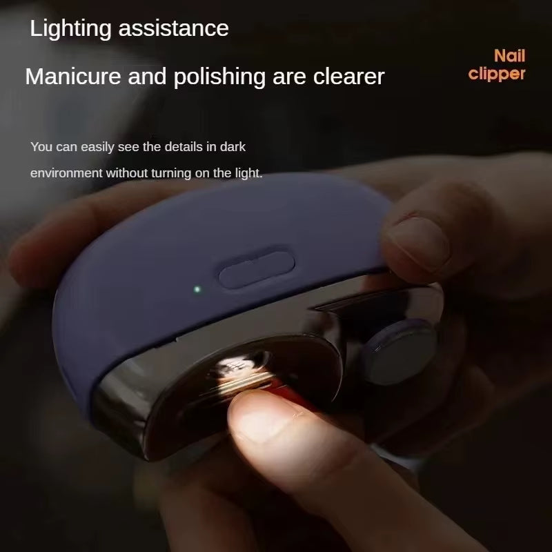 Electric Nail Clipper Grinding and Polishing 2 in 1 Multifunctional Portable Automatic Nail Grinder Electric Manicure Tool