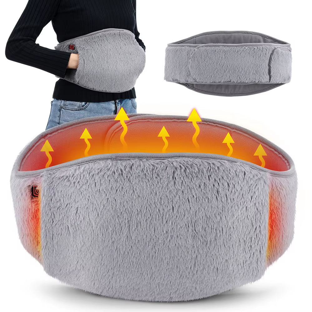 Menstrual Heating Abdomen Belt Heat Period Pain Relief Portable Heating Pad Warming Belt Hand Warmer Stomach Heating Belt